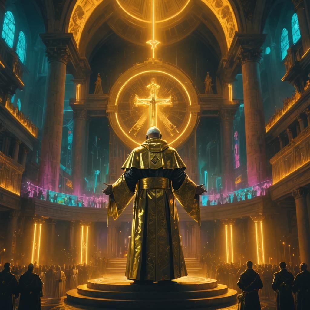Cyberpunk Pope