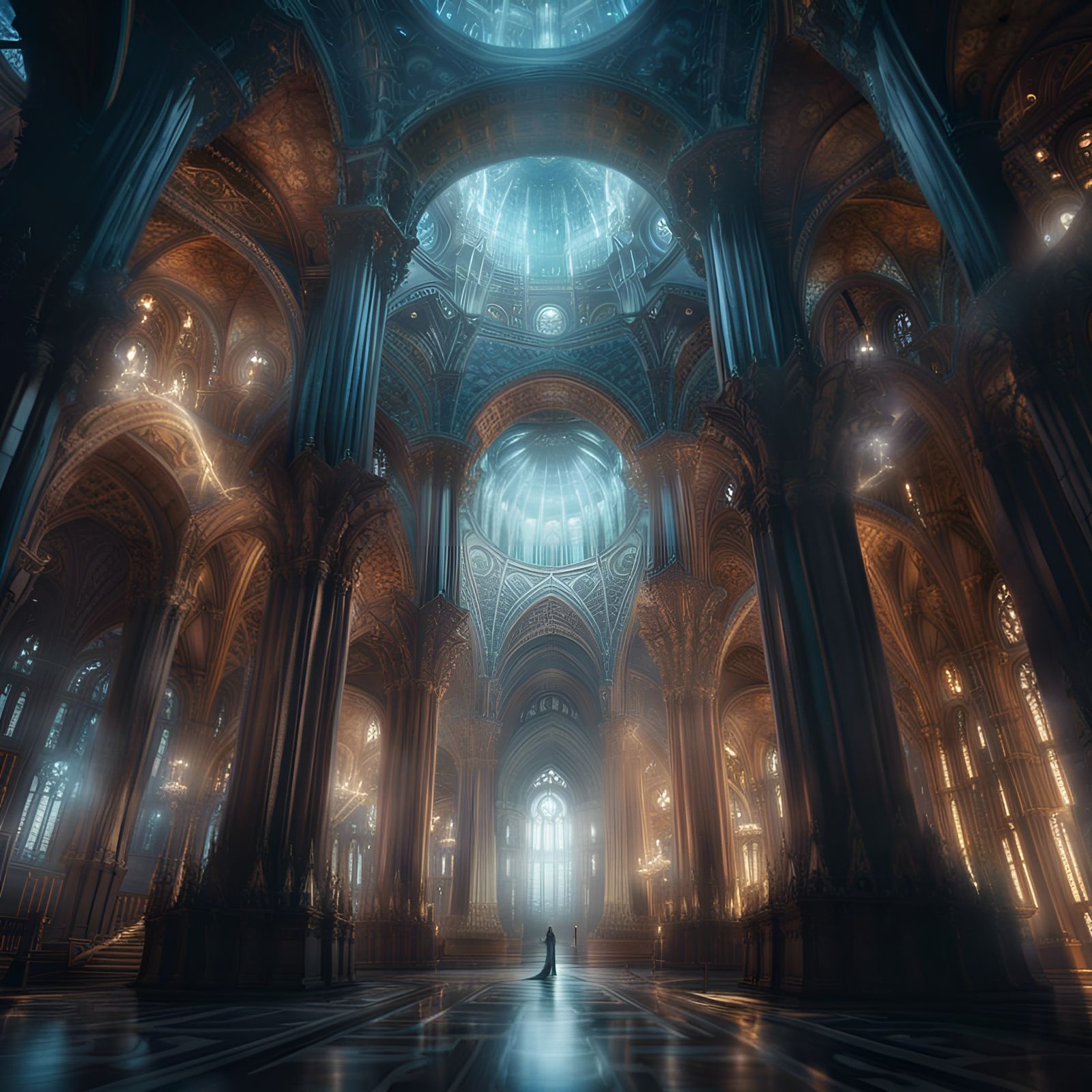 Crystalline Cathedral: A Digital Matte Painting