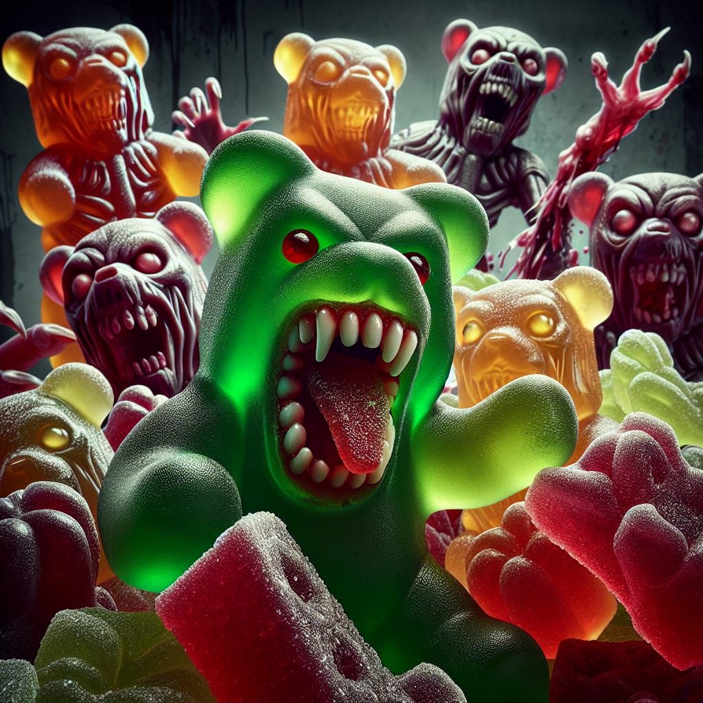 Horror Confectionery: Zombie Gummy Bear Army