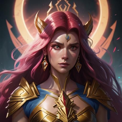 She-Ra Portrait in Art Nouveau Style