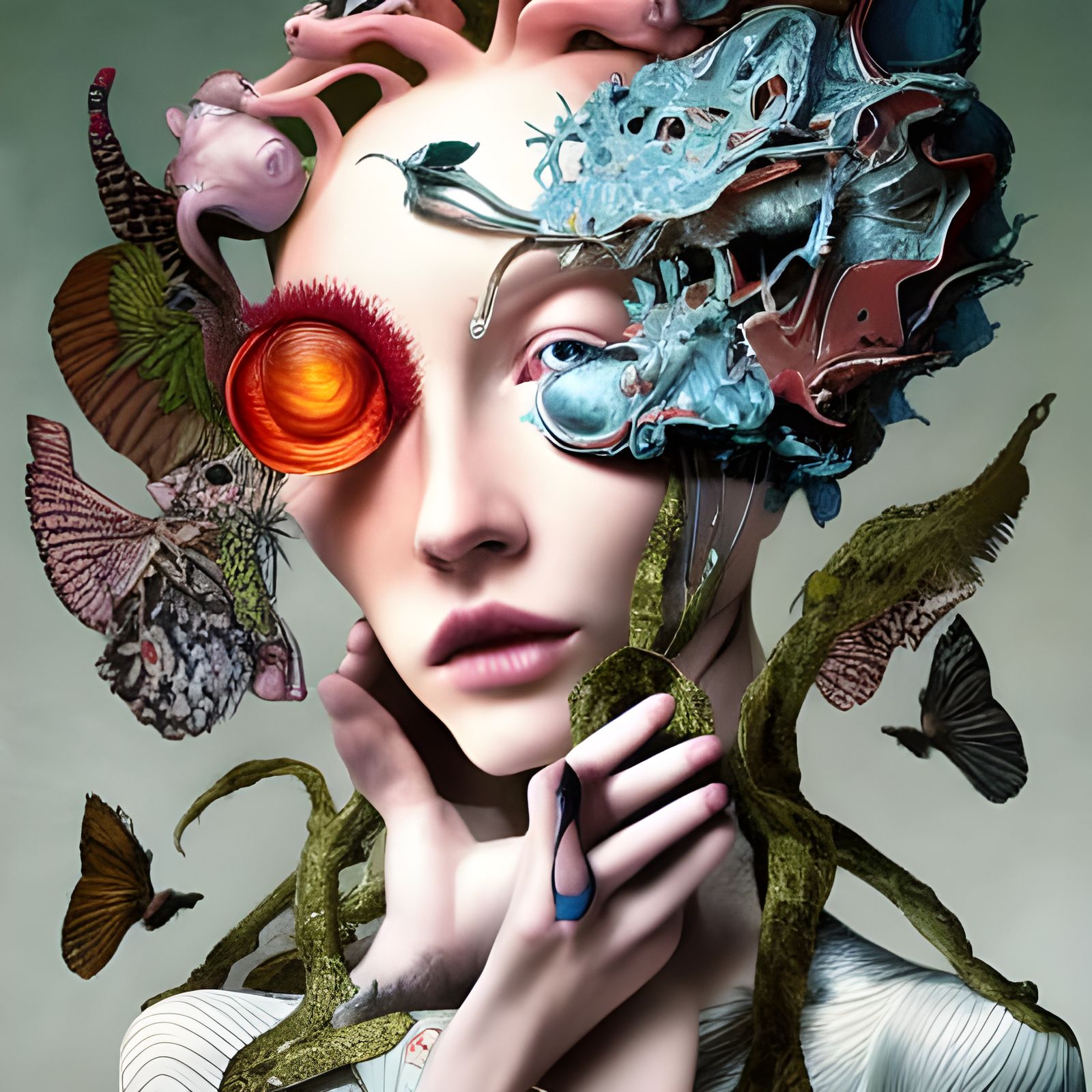 Intricate Visionary Art in Digital Style