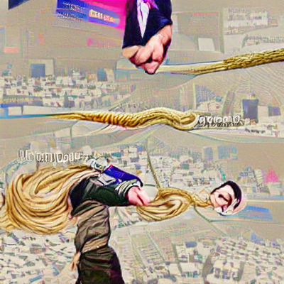 Abstract AI Interpretation of a Bizarre Concept