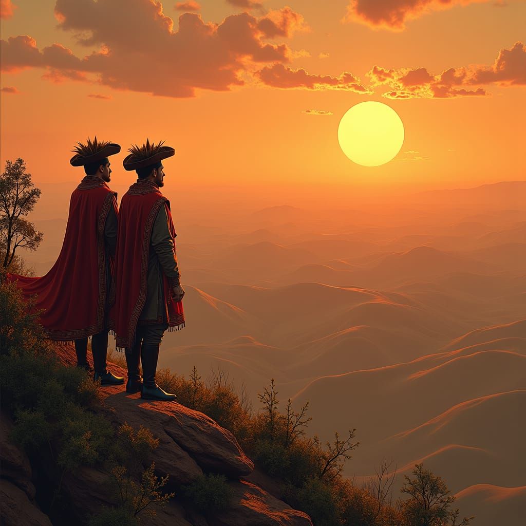 Bolivar and Miranda Gazing at Venezuelan Plains