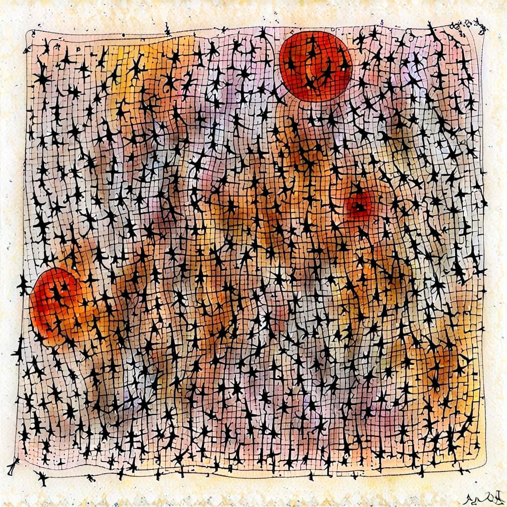 Subconscious Reality Asemic Drawing