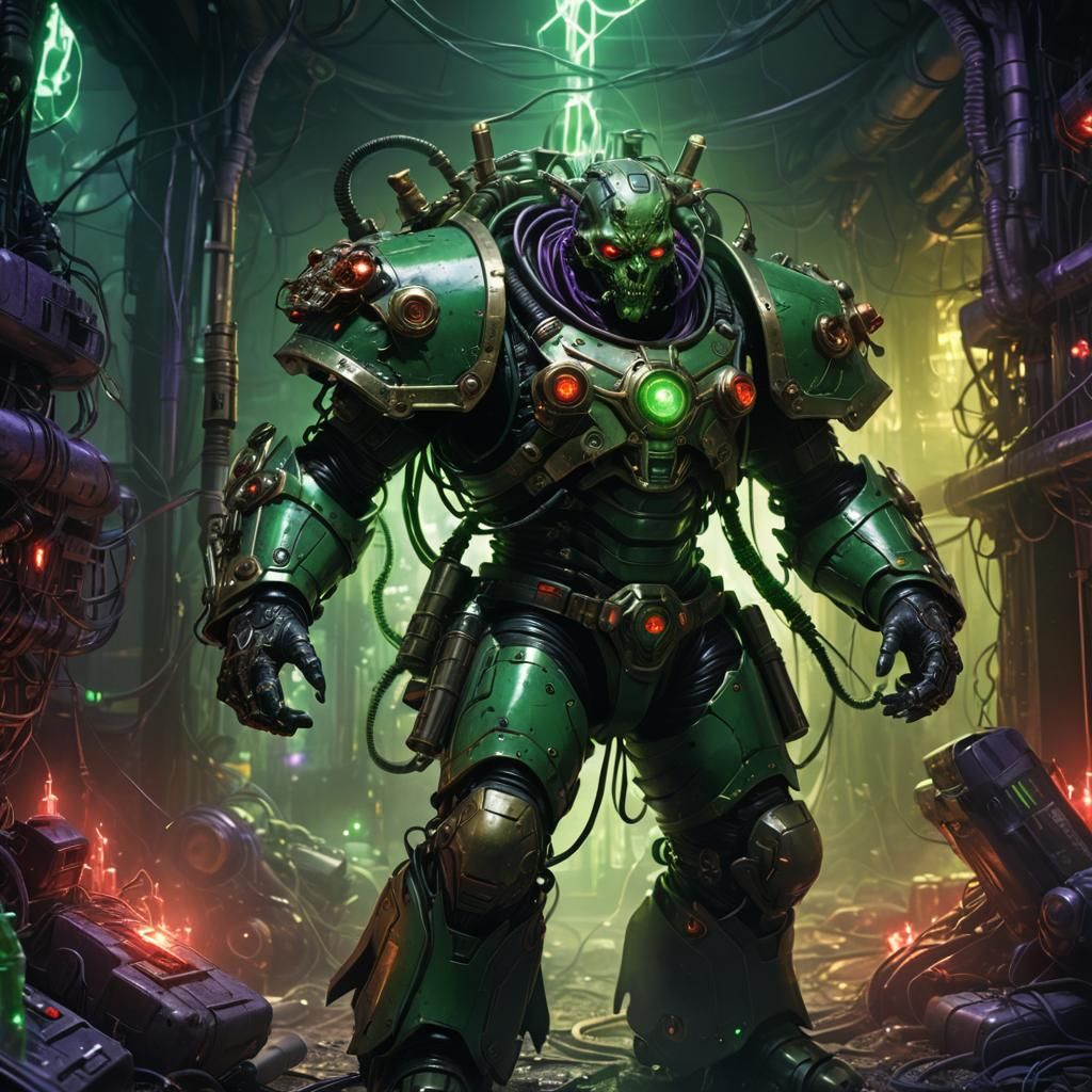 Fabius Bile Portrait in Biomechanical Chaos Style