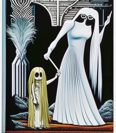 Addams Family Member Walking Cousin Itt: Art Deco Gothic