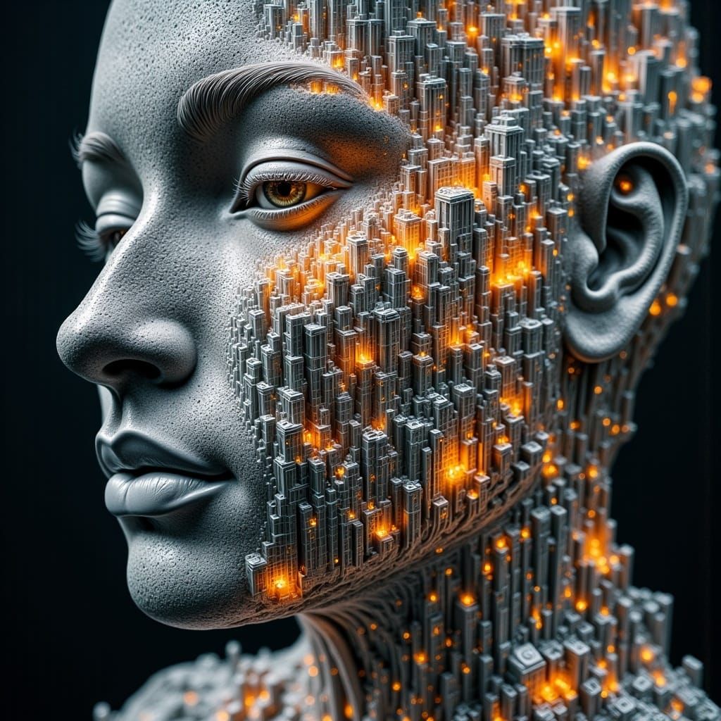 Abstract Reality Cityscape