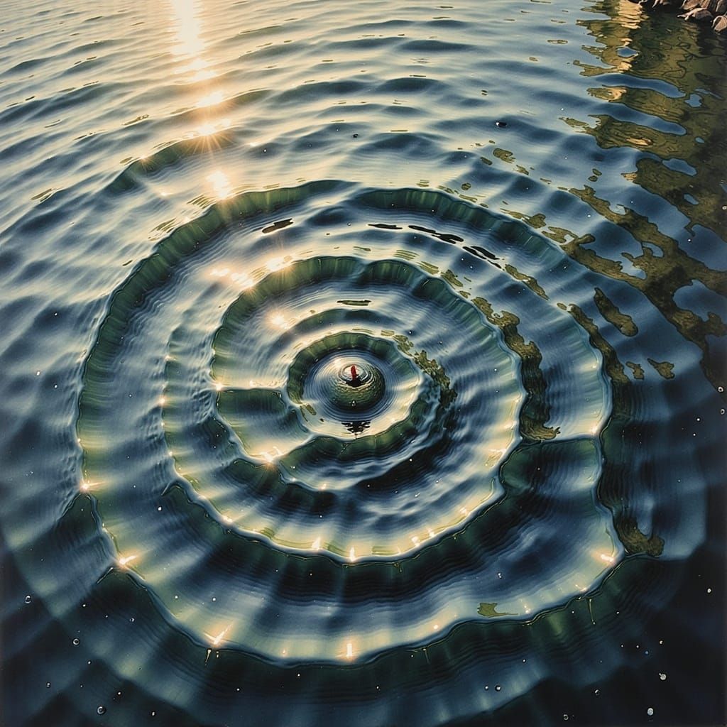 Watercolor Ripples: Wet-on-Wet Technique