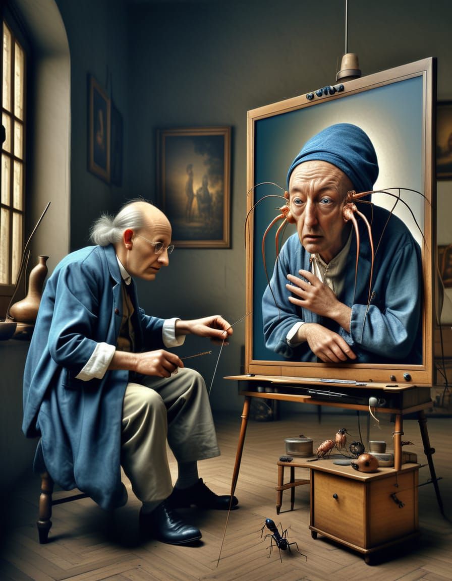 he felt a call and look where that got him... inverted...
OR... the fellow from the painting says, " Water!"