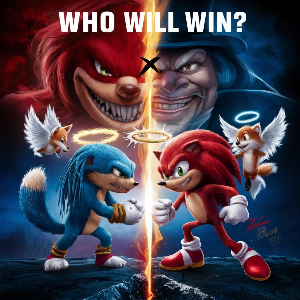 Heroic Hedgehog Battles Evil Doctor: Movie Poster