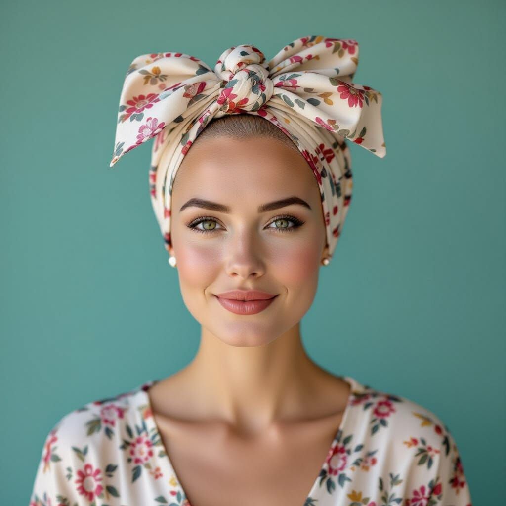 Bald and Beautiful Woman Portrait