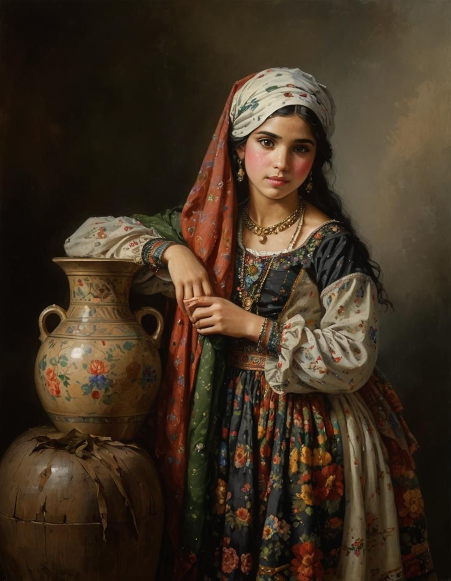 Young gypsy girl