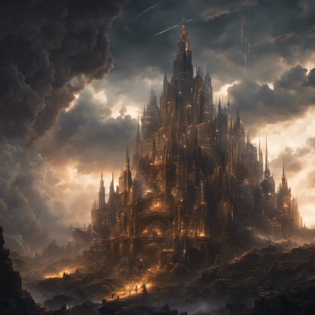 Epic Lightning God in Digital Matte Painting