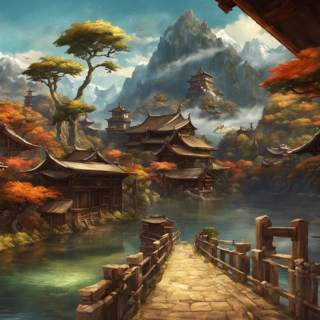 Feudal Japanese Kingdoms Divided by Magic Fjord