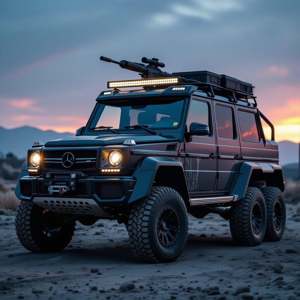 Apocalypse G-Wagon 6x6 Modified with Guns