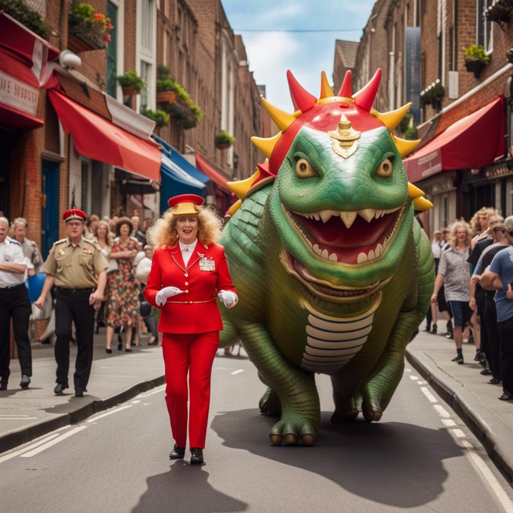 Fantastical Venetian Scene in Orbit