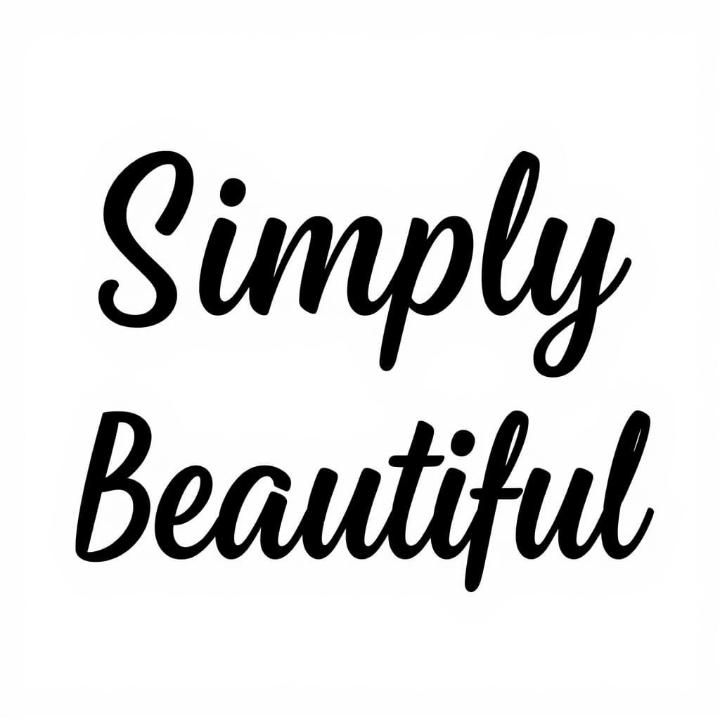 Beautiful Typography in Bold Font