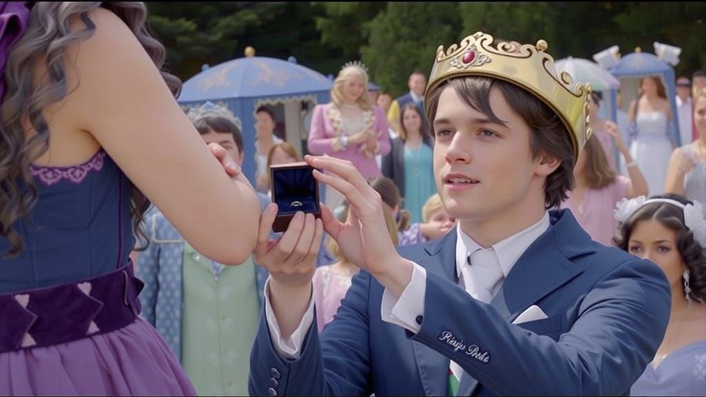 Royal Proposal in Whimsical Fantasy Setting