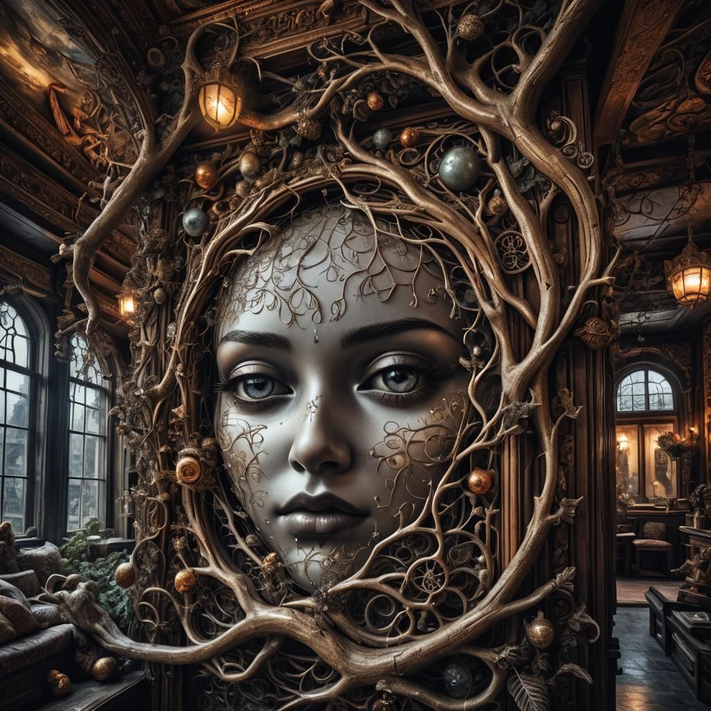 Surreal Dreamscape with Intricate Details in HDR