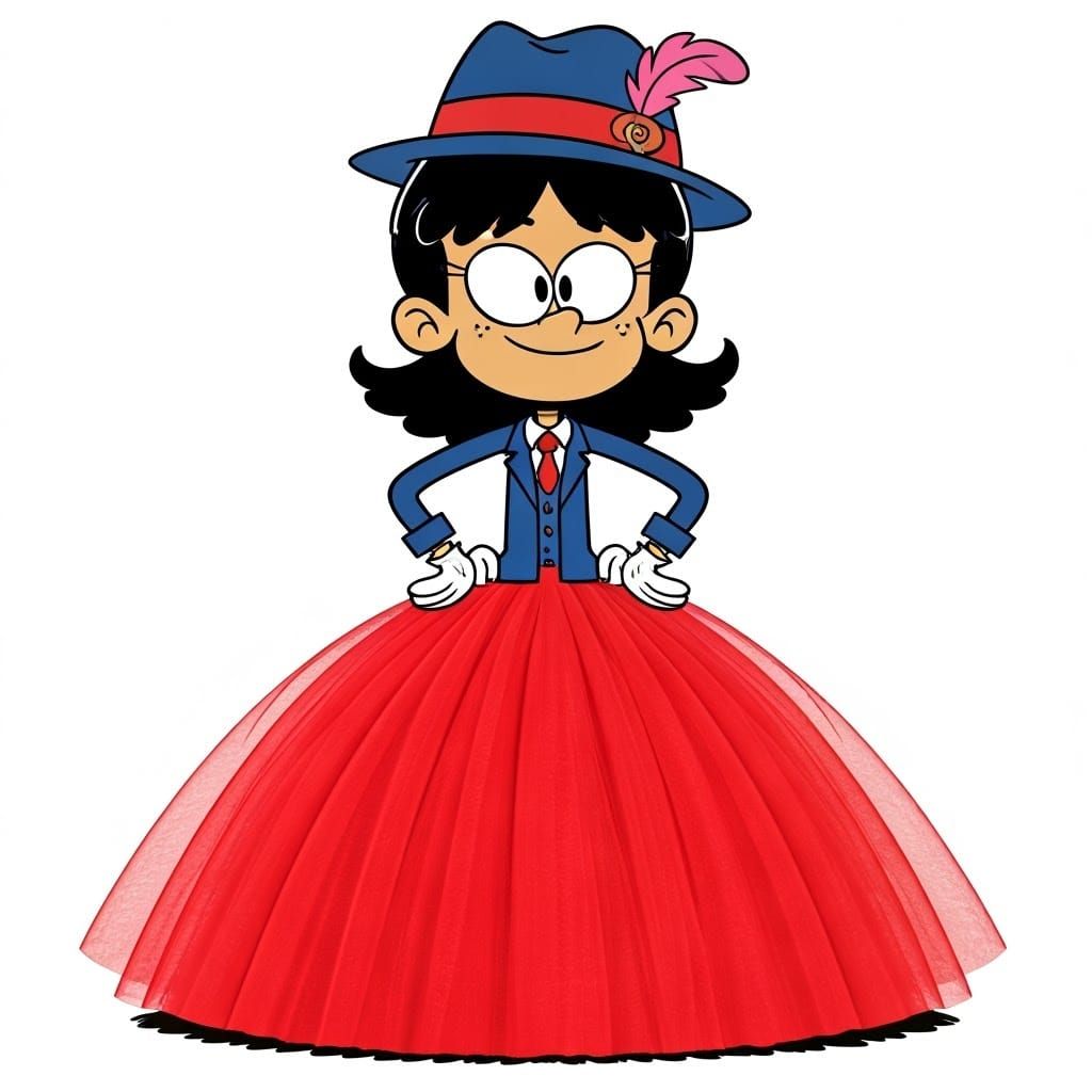 The Loud House cartoon style: Tween Stella Zhau. She is wear...