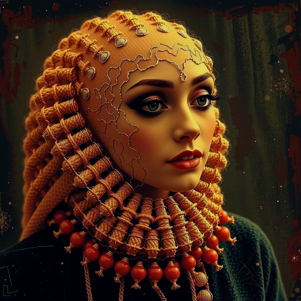 Abstract Swirling Shapes and Warped Forms