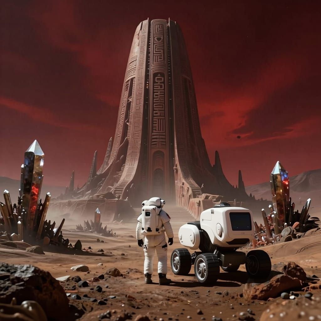 Astronaut Discovers Ancient Alien Structure on Barren Planet