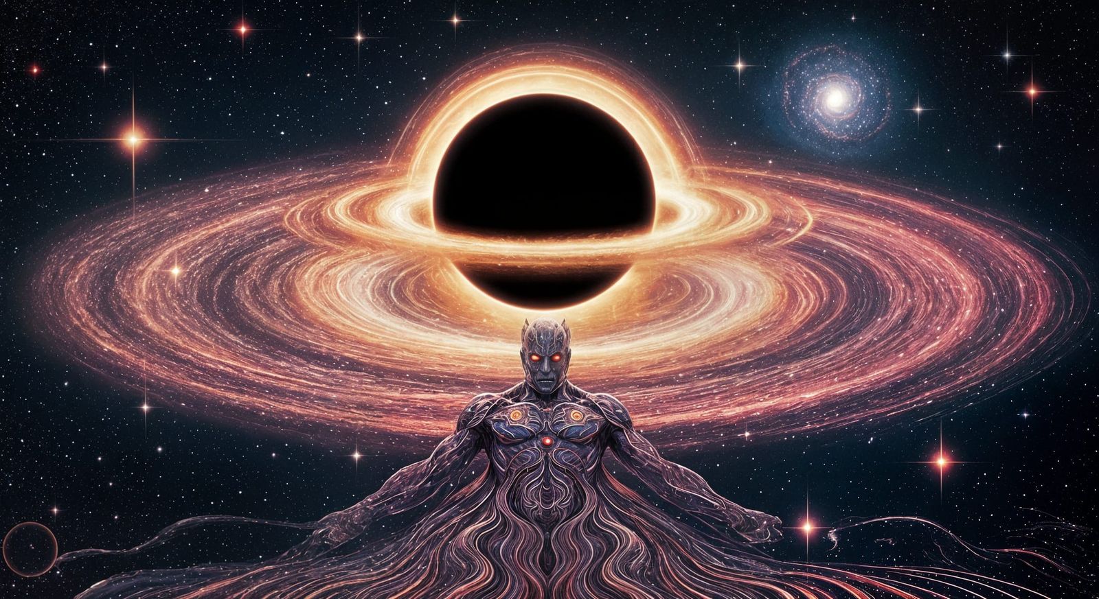 Cosmic Being Emerges From Realistic Black Hole