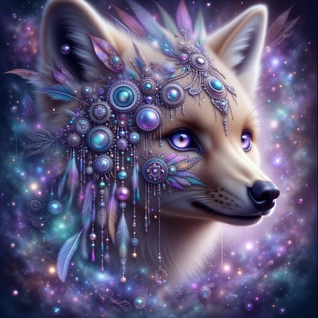 Ethereal Fox Woman with Mystic Aura
