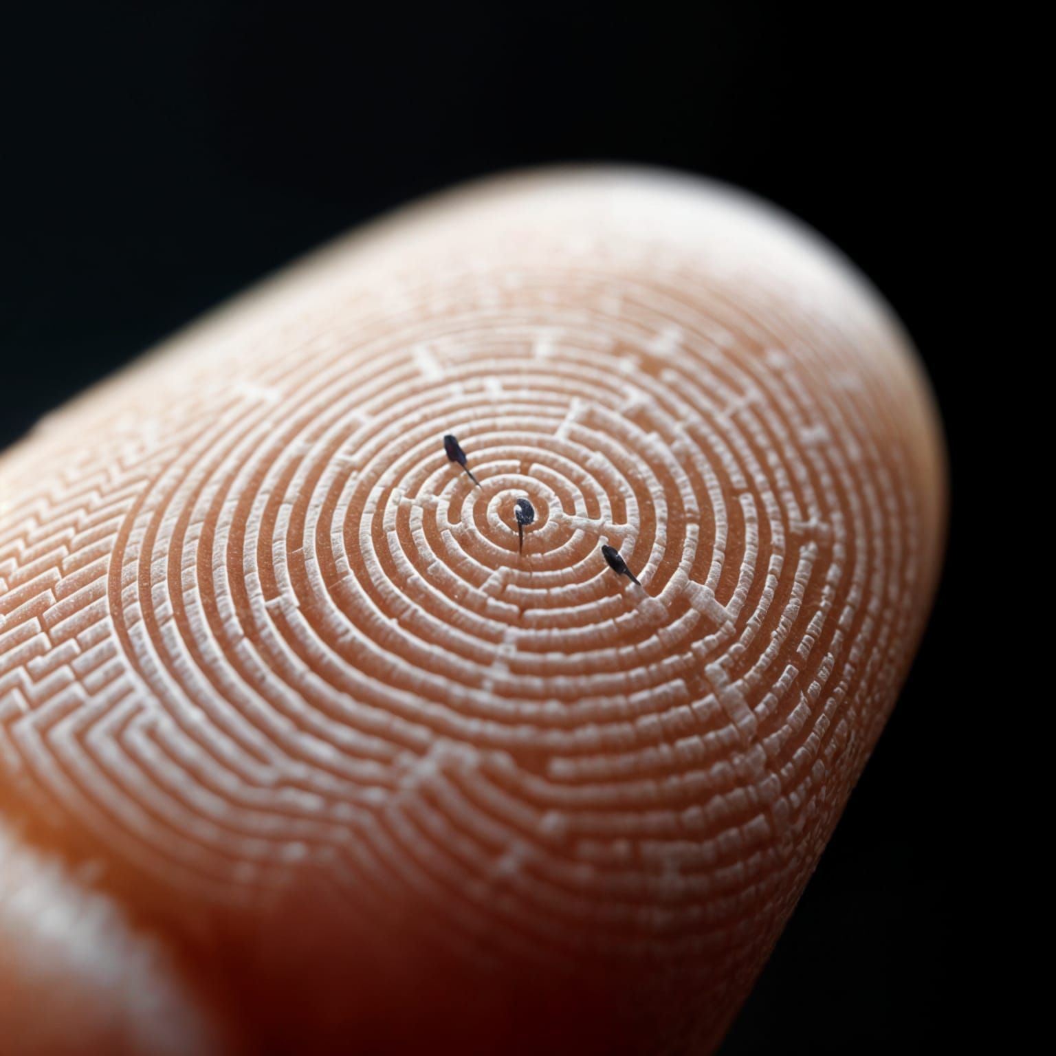 Maze Fingerprint: Ultra-Detailed Macro Digital Render