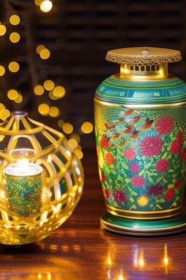 Warm light and a nice aromatherapy odour from two beautiful objects