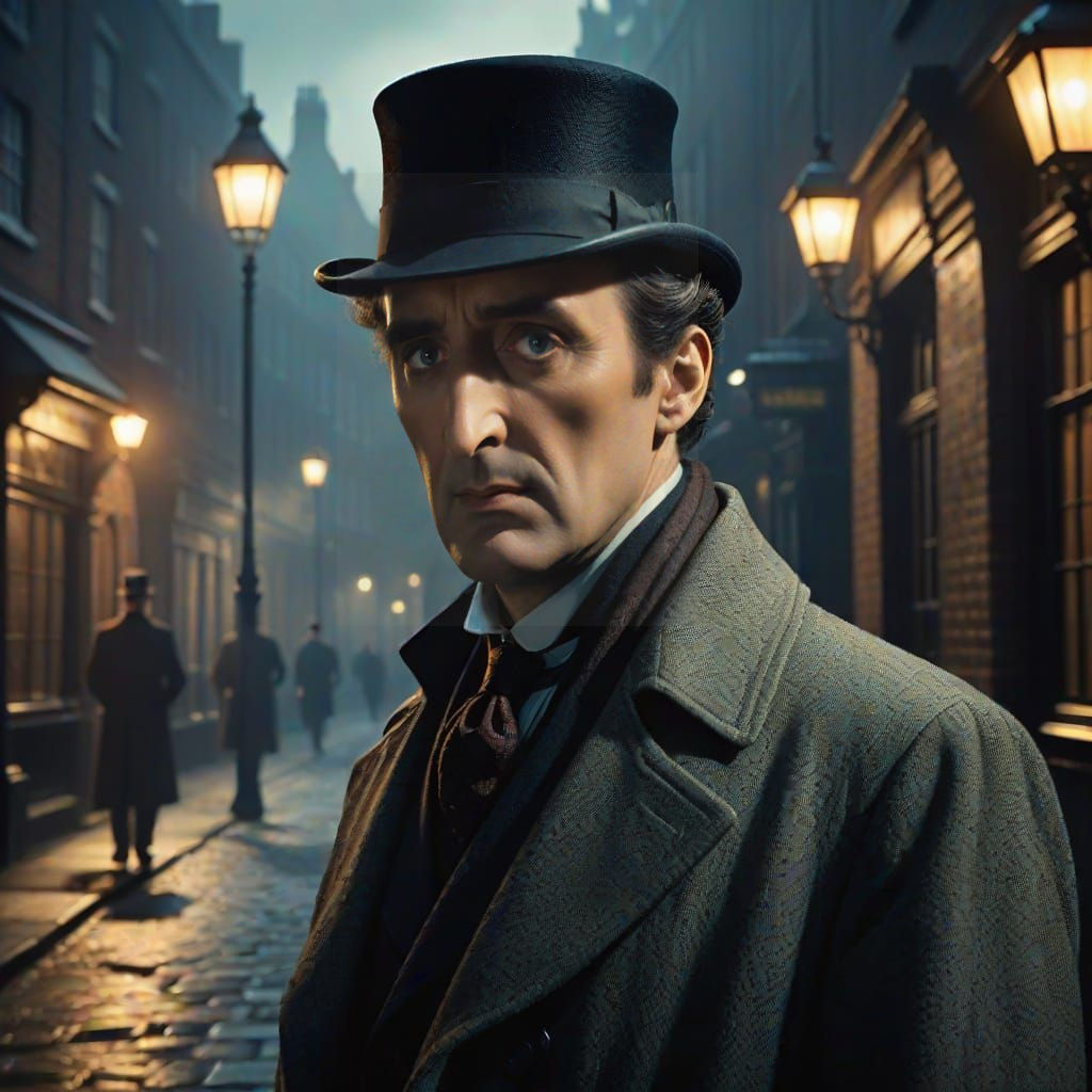 Sherlock Holmes in Victorian Era Detective Attire