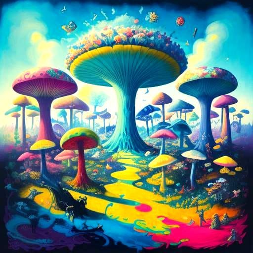 Alice in Wonderland Graffiti Art in Street Style