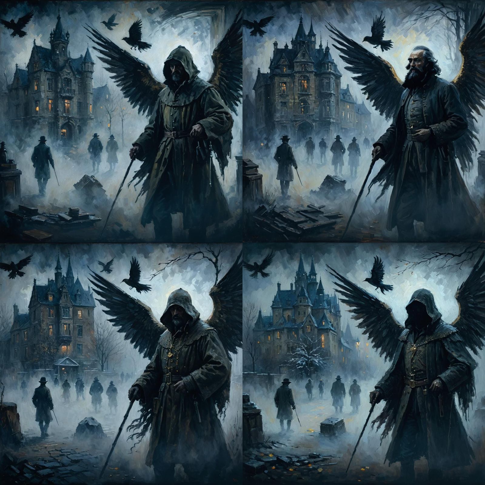 Impressionist Portrait of a Man in Study