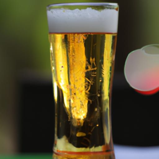 Professional Photo of Beer with Bokeh and Natural Lighting