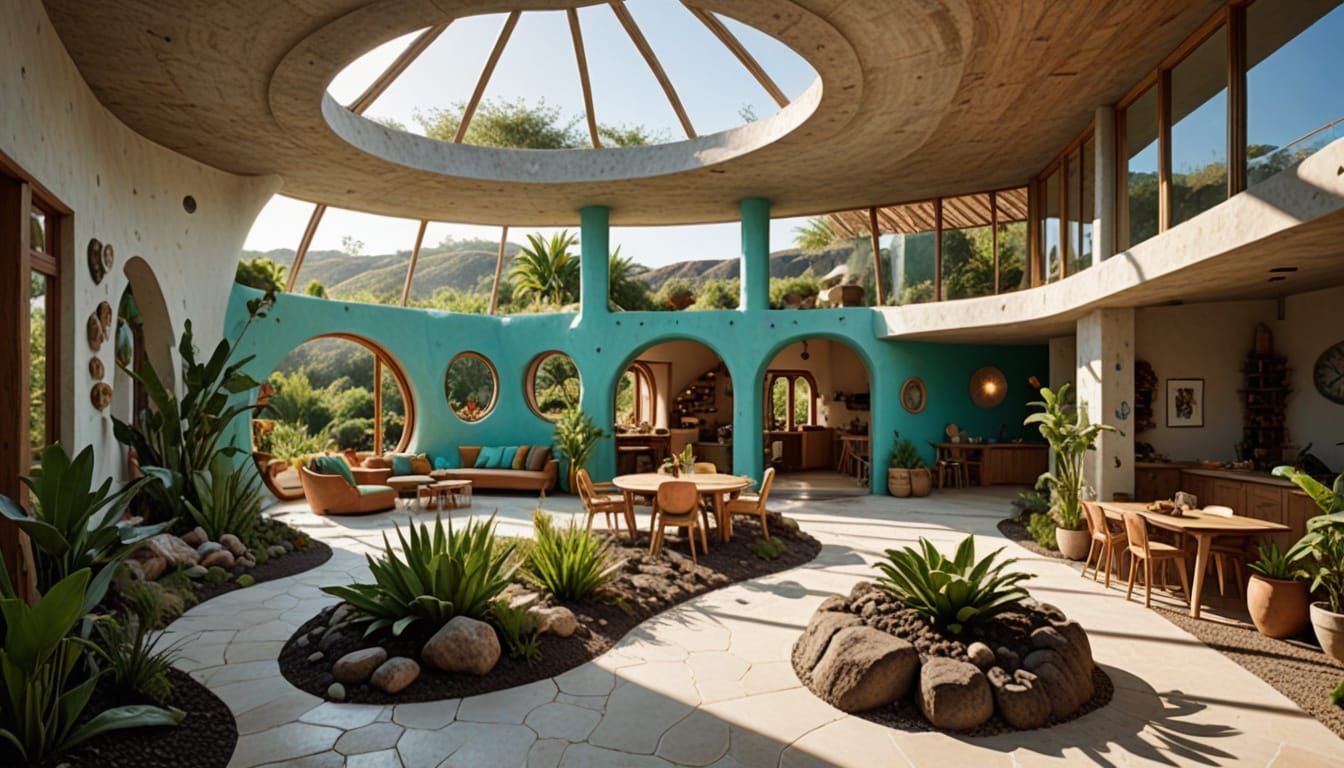 Futuristic Earthship Eco-Home Inspired by César Manrique