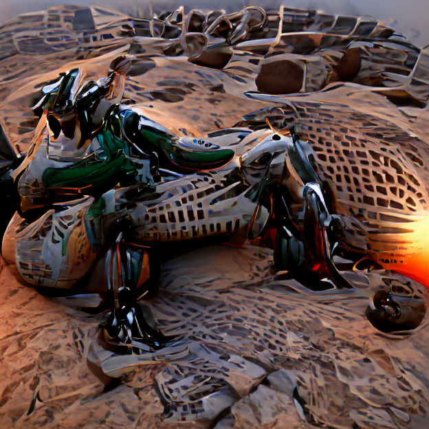 Mechanical Dragon of Mars in 8K 3D