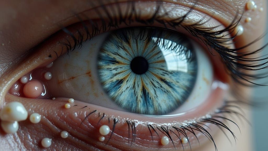 Surreal Portrait with Landscape Eye Reflection