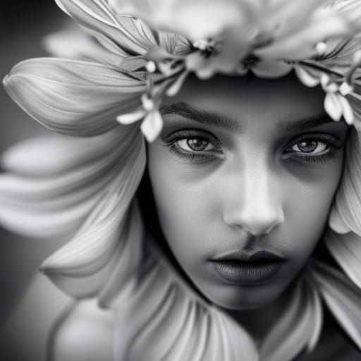 Coloring Page: Floral Tendrils Line Art Illustration