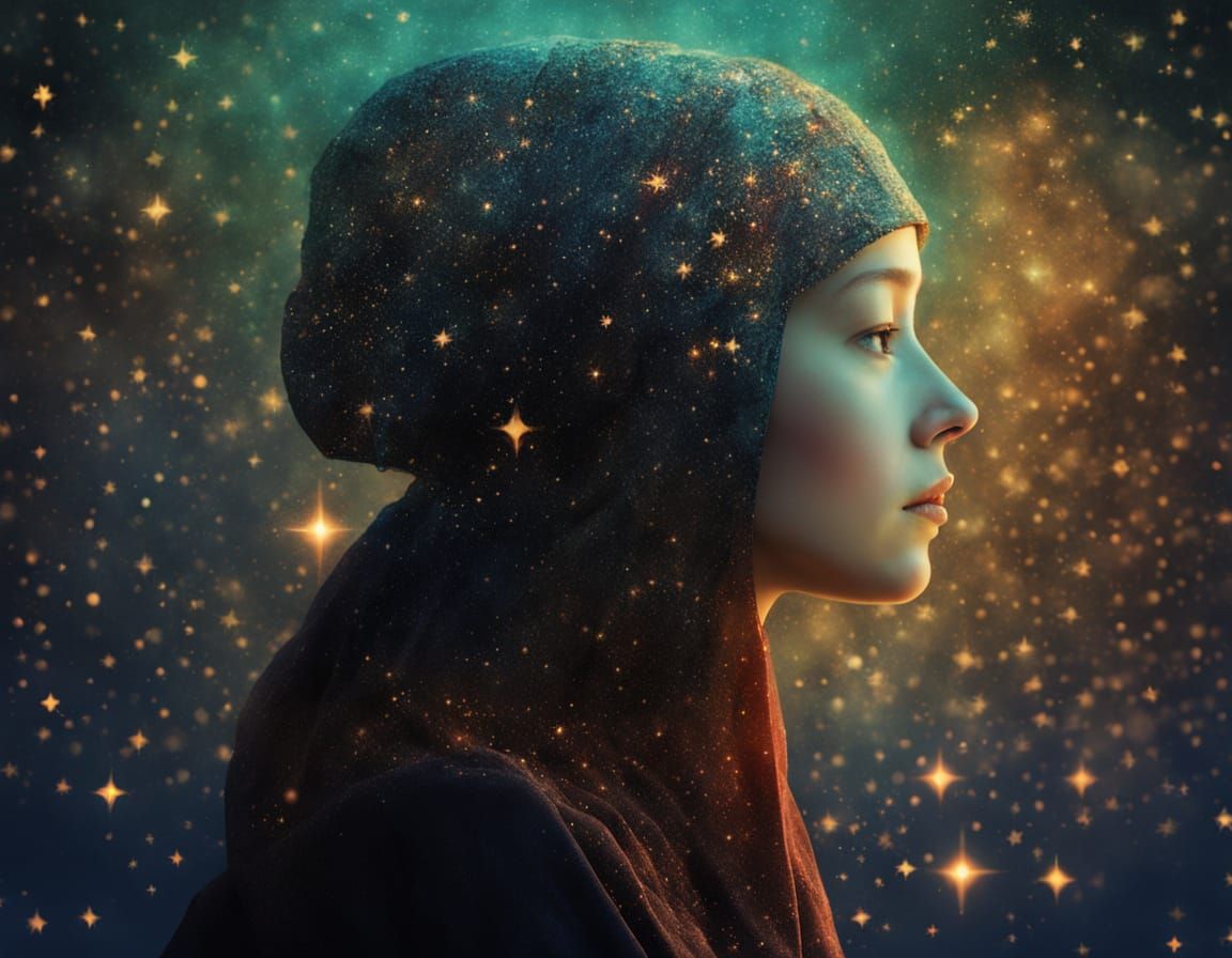 Ethereal Starlight Dreamscape in Whimsical Artistic Style