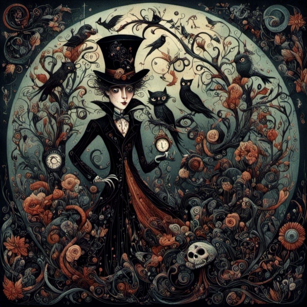 Dark Whimsy AI-Generated Art