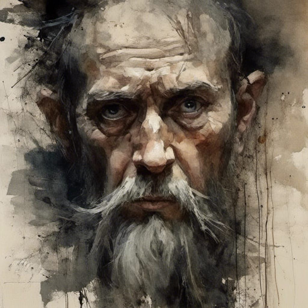 Finnish Sorcerer in Dark Fantasy Style