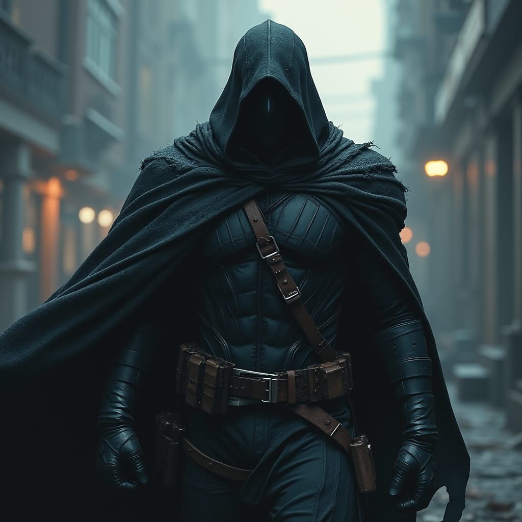 Dark Guardian in Grim Shadow