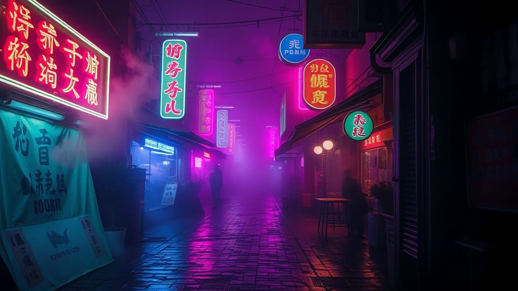 Foggy Night Market