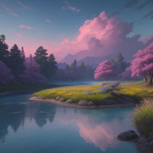 Lush Paradise Concept Art in Gurney Style