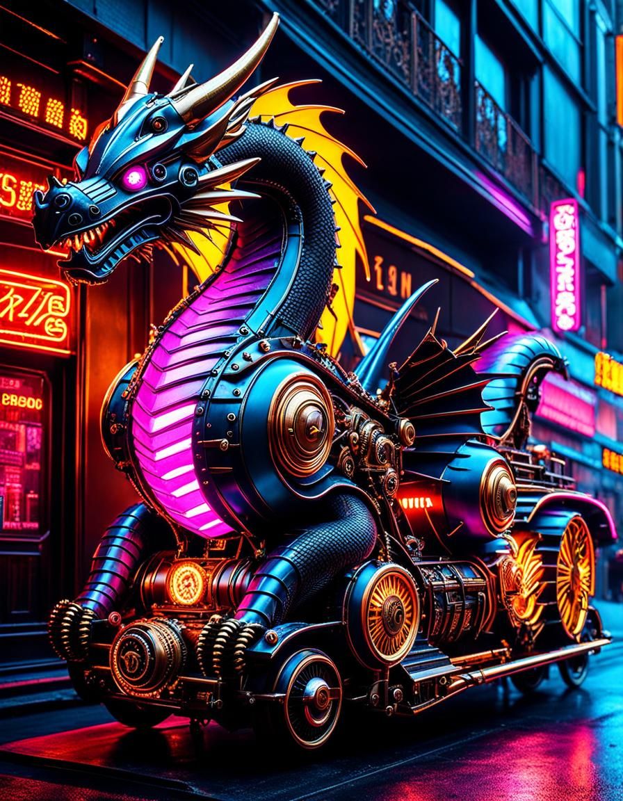 Cyberpunk Dragon Mobile