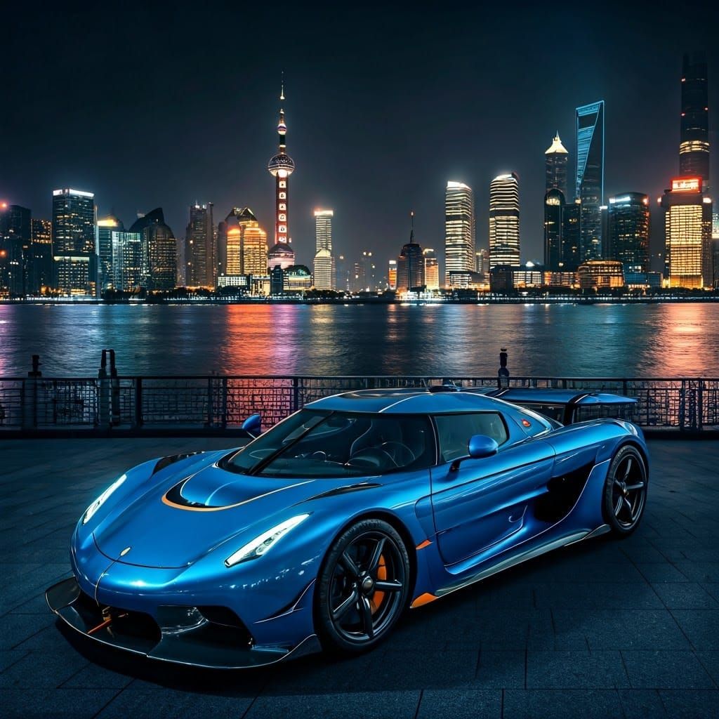 Koenigsegg Jesko Absolut in Neon Shanghai