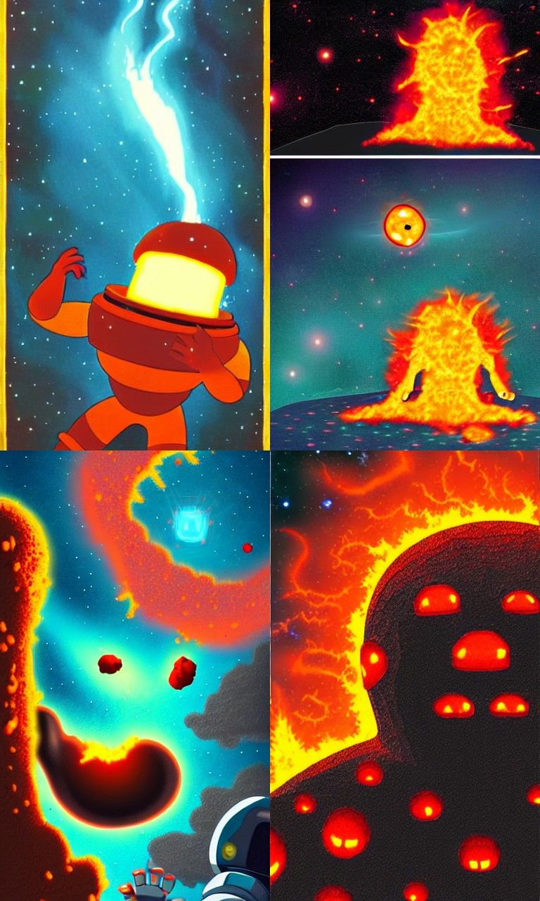 Lava Golem Roams the Cosmos