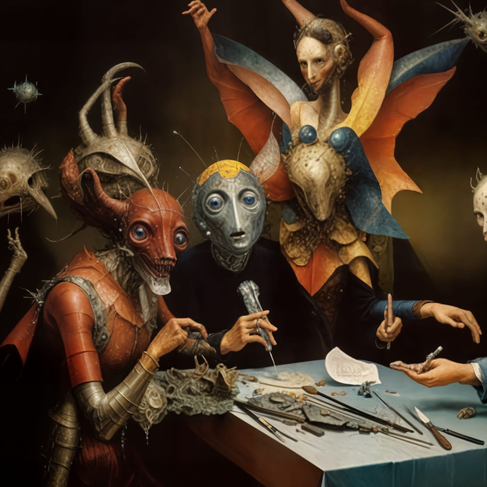 Detectorists: Applying ageing some old metal objects to increase their 'value.'