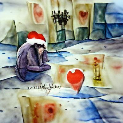 Watercolor Christmas: A Lonely, Heartbroken Holiday
