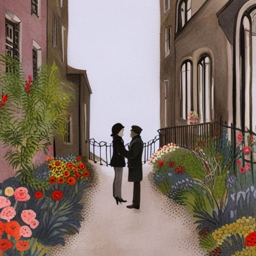 Laura Boswell Inspired Linocut Print